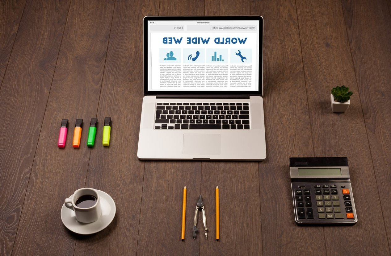 freelance designer calculator desk
